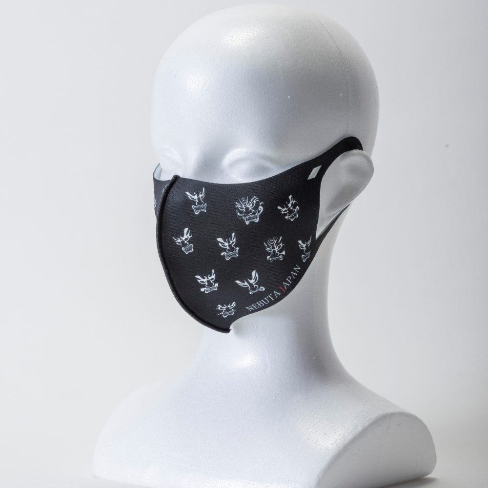 ねぶた3Dマスク ④クロｘシロ ※2枚セット