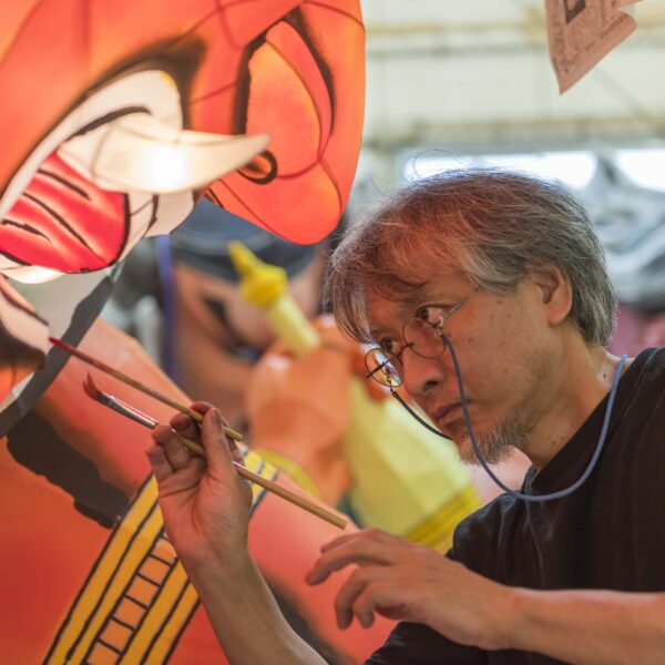 ねぶたミニタオルハンカチ 韋駄天