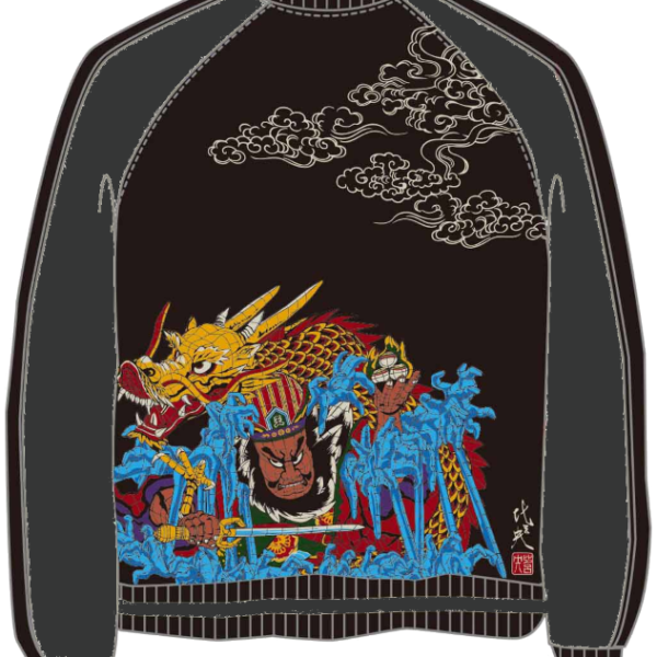 2026ねぶたスカジャン 【ブラックｘグレー】