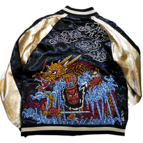 2026ねぶたスカジャン 【ネイビーｘアイボリー】