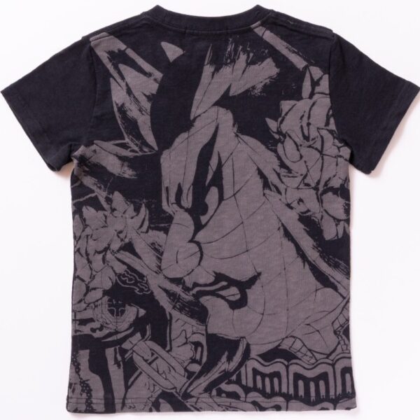 ねぶたTシャツ　Nobunaga（ノブナガ）子供サイズ【黒】
